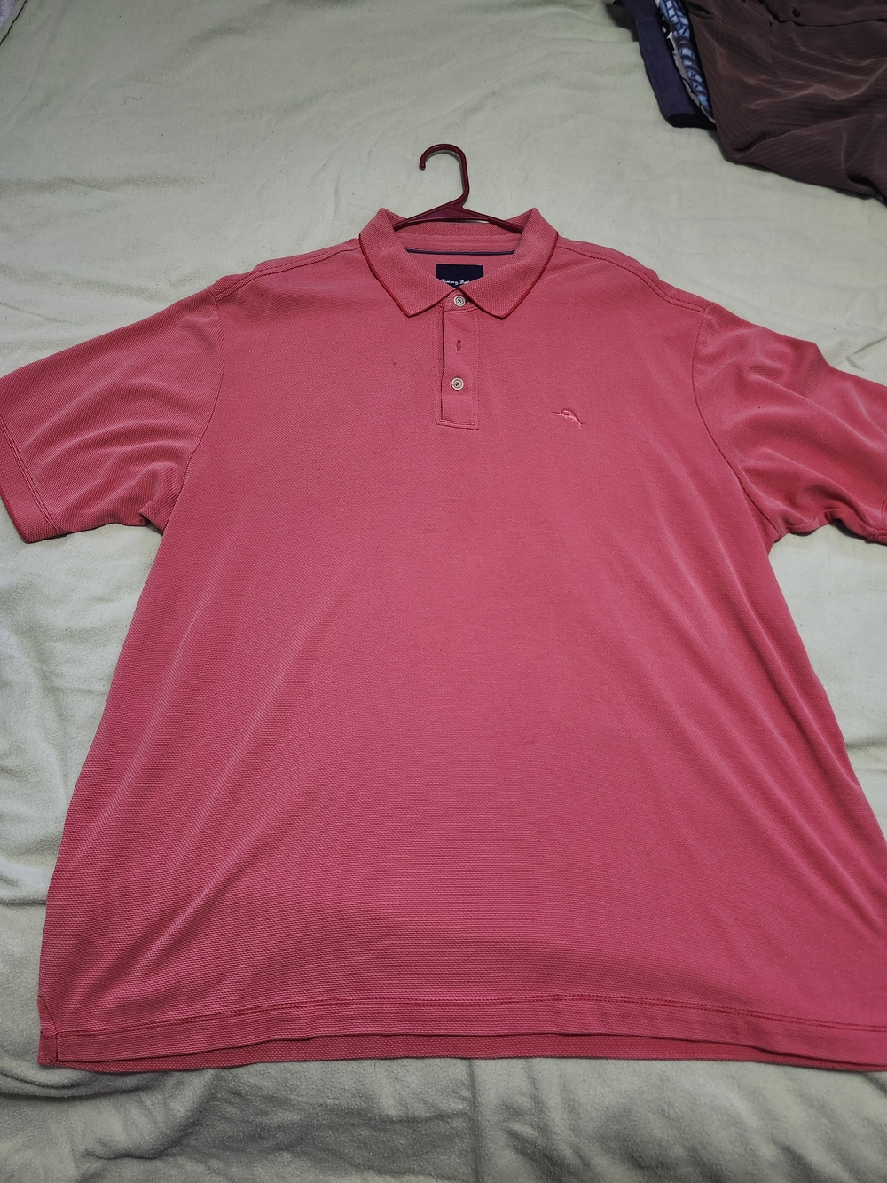 Tommy Bahama Men's IslandZone Polo shirt pink size large